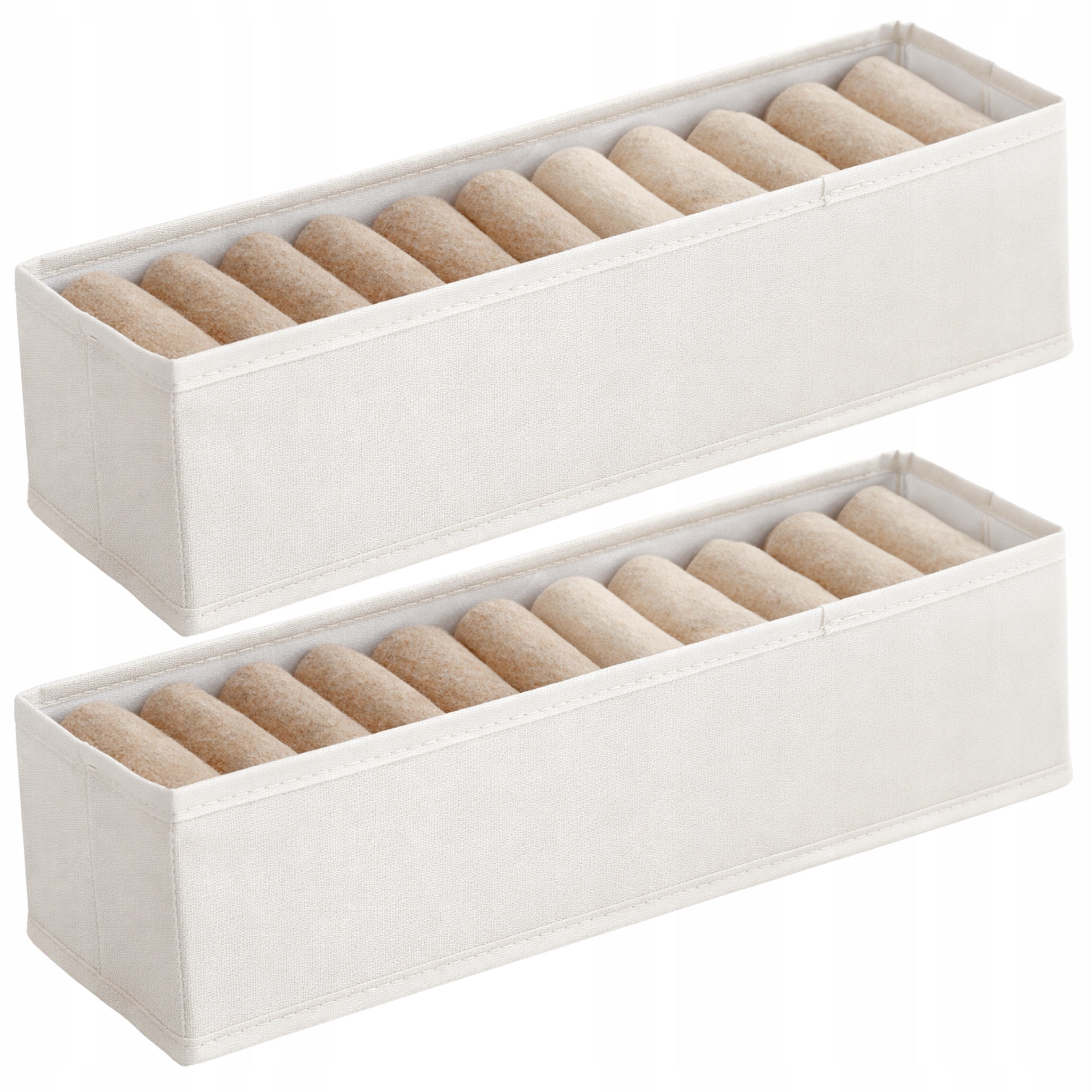 Underwear Cabinet Drawer Organizer Set of 2pcs Refill Container Box