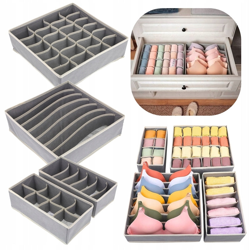 Underwear Cabinet Drawer Organizer Socks Clothes Set of 4