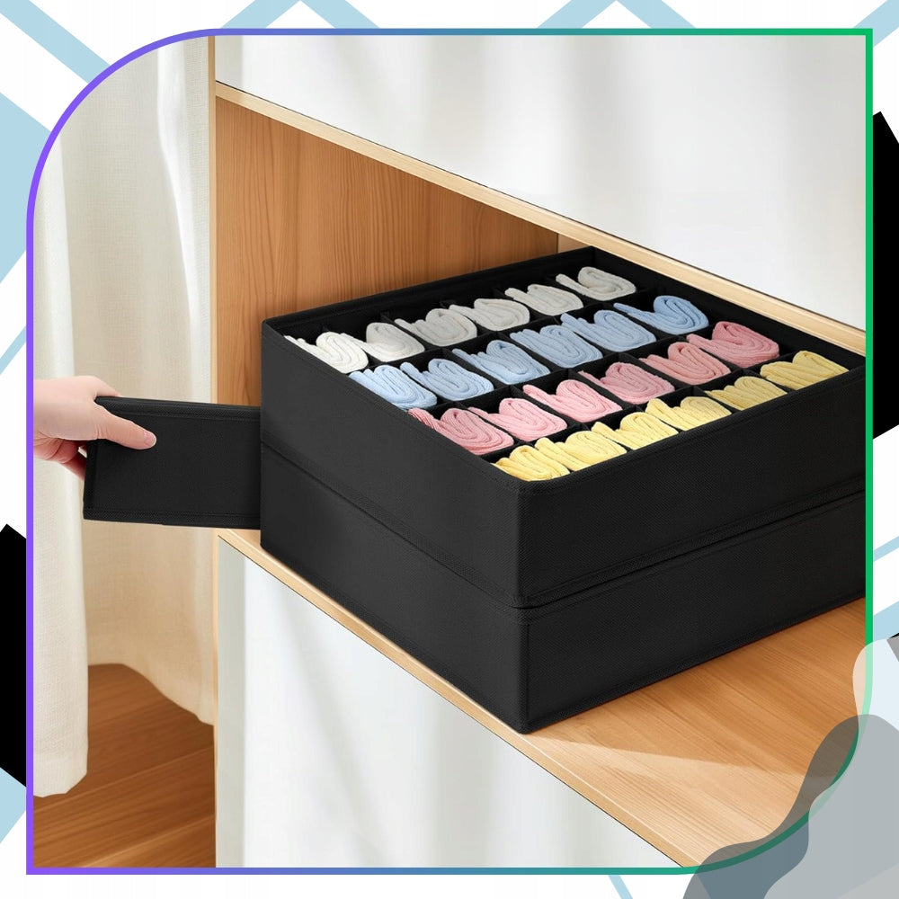 Underwear Drawer Organizer Wardrobe Socks Refill Set of 2 Number of pieces 2 pcs