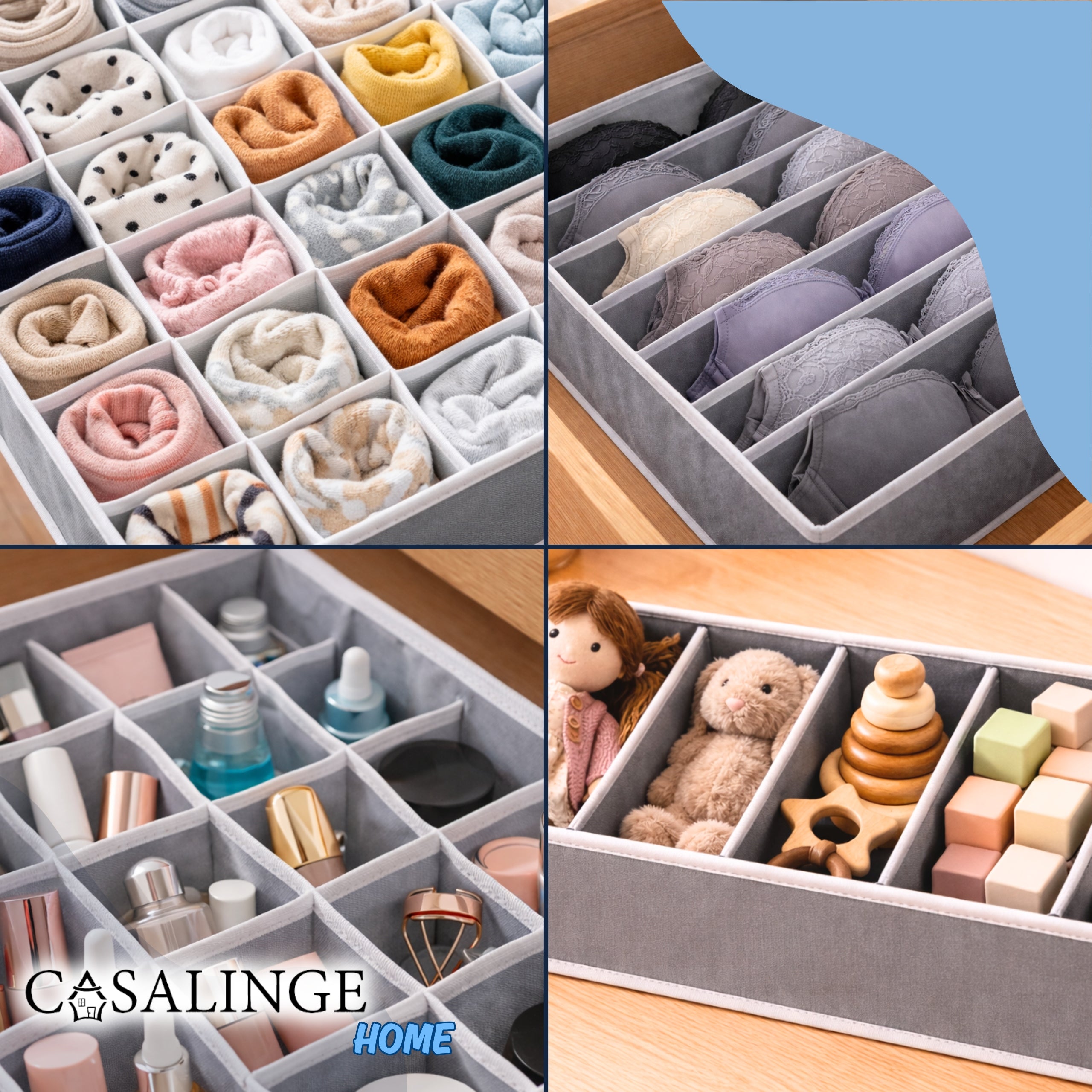 Underwear Organizer Clothes Socks Drawer Pants Wardrobe SET Product width 48 cm