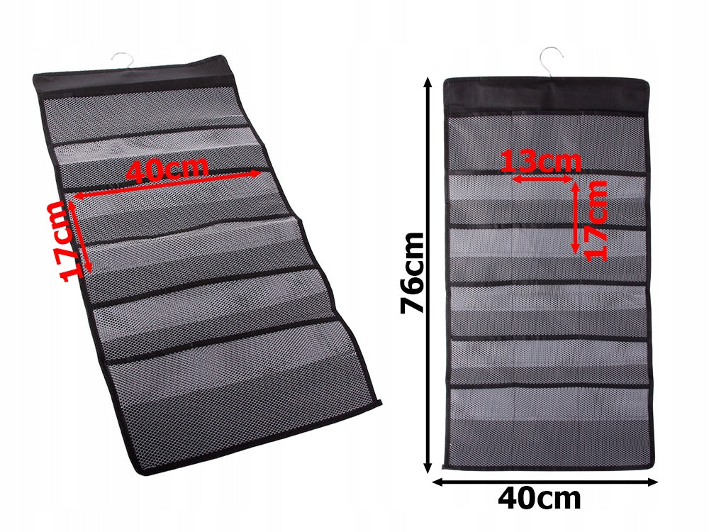 Underwear Organizer Hanging for Closet Double Sided 24 Pockets Manufacturer code 01908