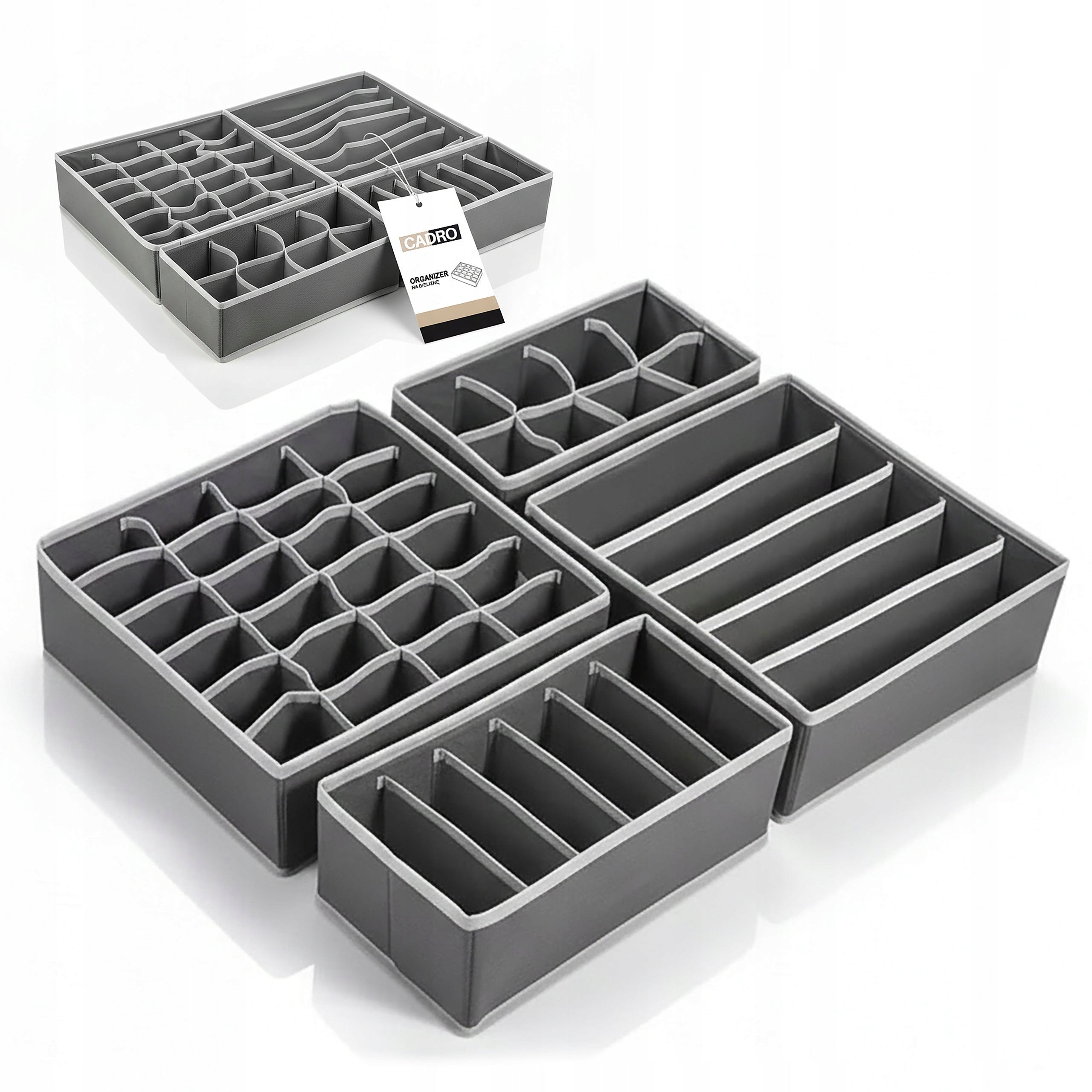 Underwear Organizer Socks Cabinet Drawer Insert Set of 4