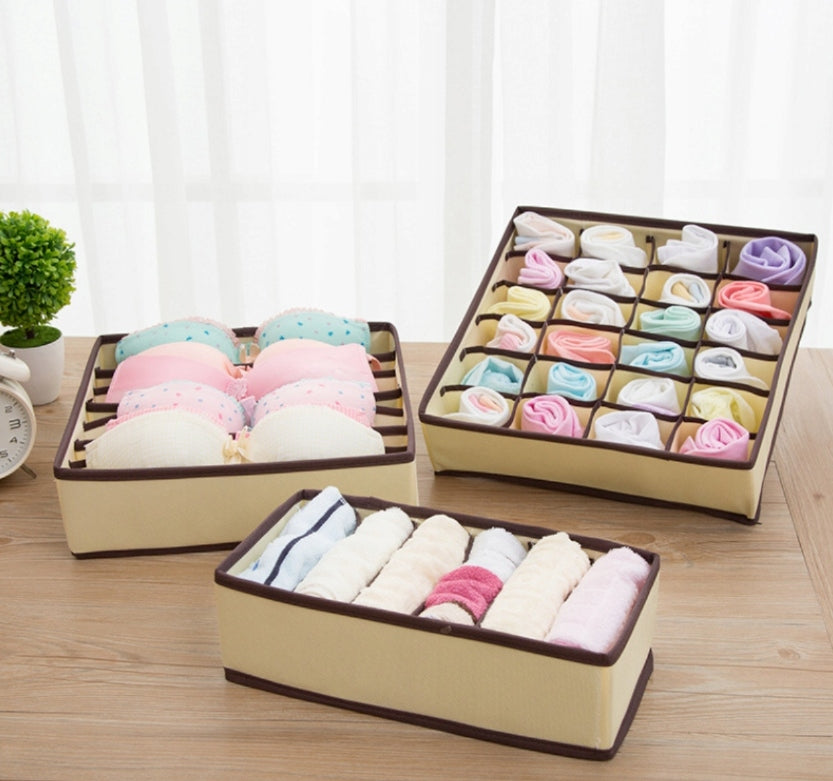 Underwear organizer socks clothes, for closet, drawers, 4 containers Manufacturer code Organizer na bieliznę do szuflady szafy