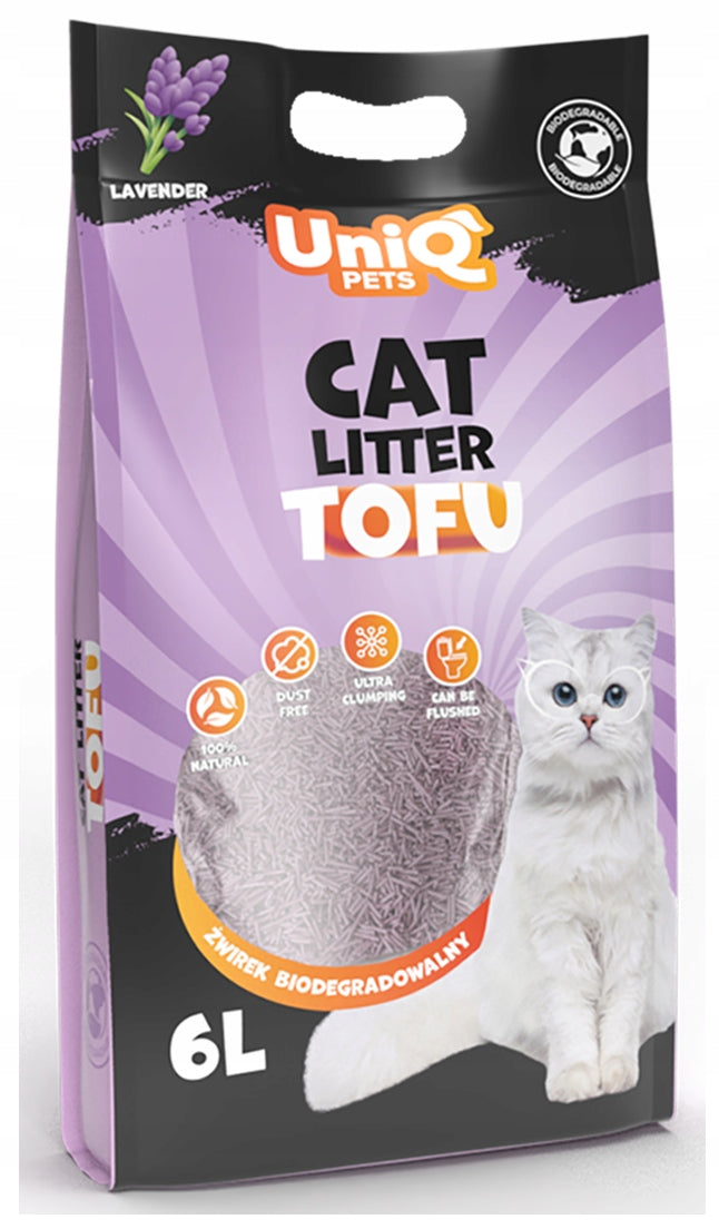 UniQ Pets Cat Litter TOFU Lavender 2,5kg Biodegradable Clumping