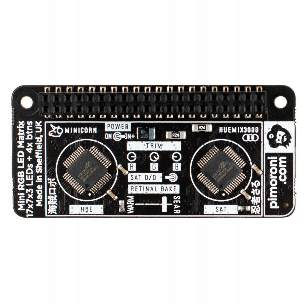 Unicorn HAT Mini module with matrix display Manufacturer Pimoroni