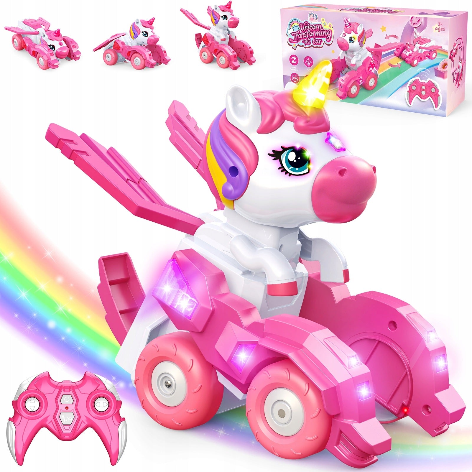 Unicorn Transforming RC 2in1 Toys One Button Transformation