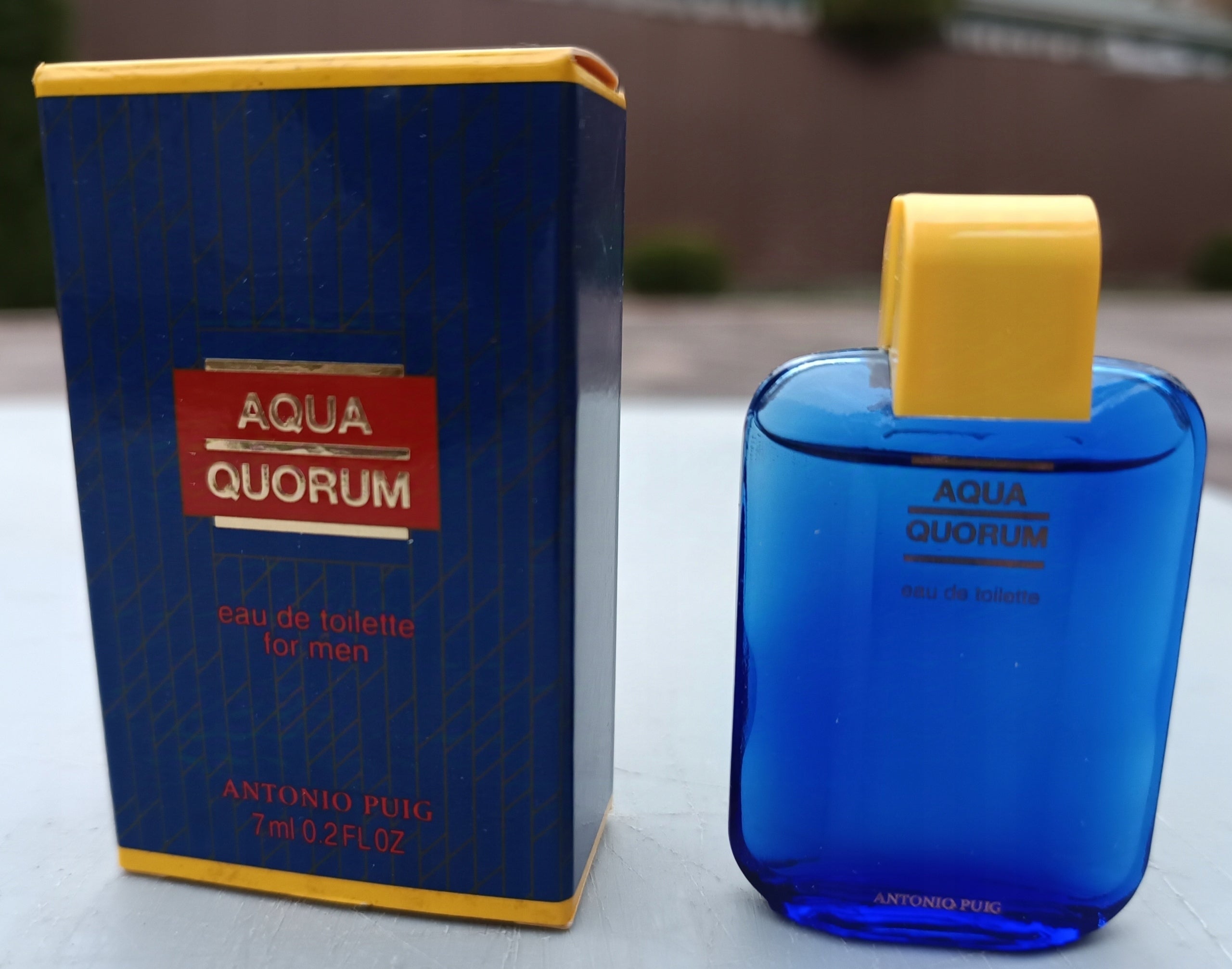 Unique COLLECTIBLE PERFUME MINIATURA ANTONIO PUIG AQUA QUORUM - 7 ML Line other