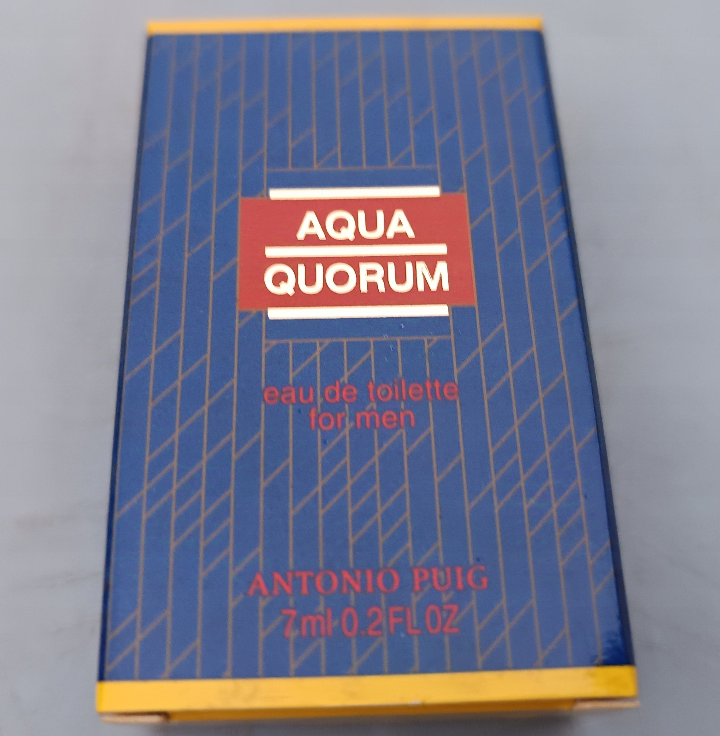 Unique COLLECTIBLE PERFUME MINIATURA ANTONIO PUIG AQUA QUORUM - 7 ML