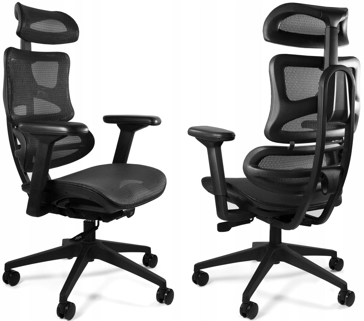Unique ERGOTECH Office Chair - Comfortable and Modern, Black