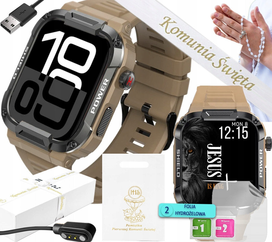 Unique Smartwatch for Communion - Polish Menu, Conversations, Pulse, Activity and