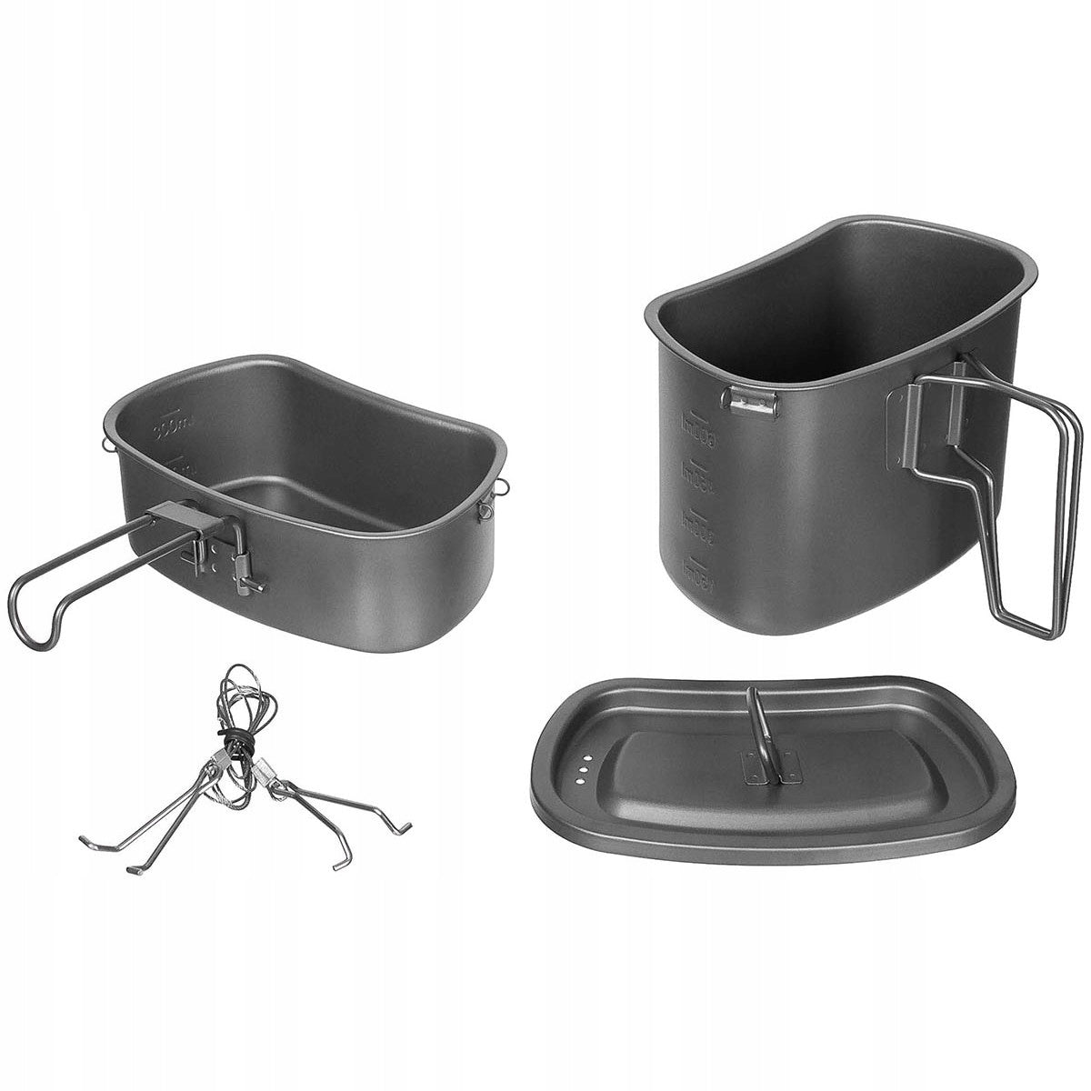 Unique Titanium Cooking Set - 3 Piece Packaging status original