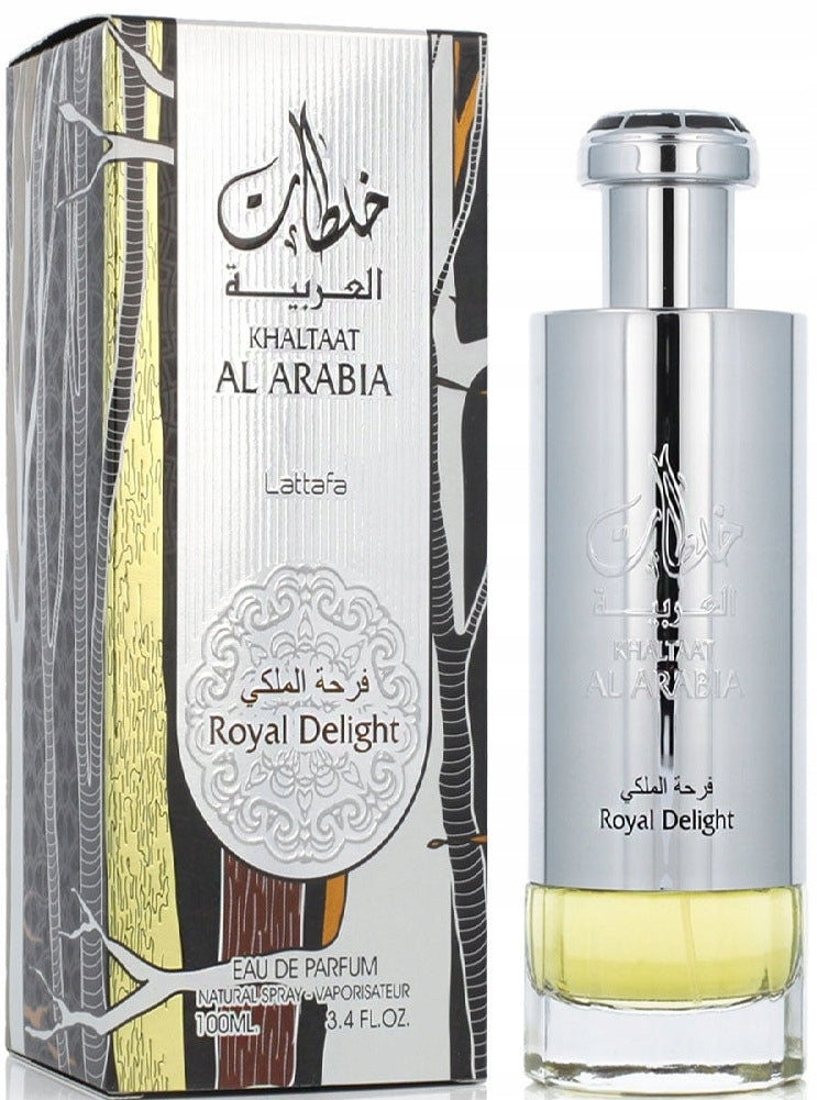 Unisex Eau de Parfum Lattafa Khaltaat Al Arabia Royal Delight Packaging status original