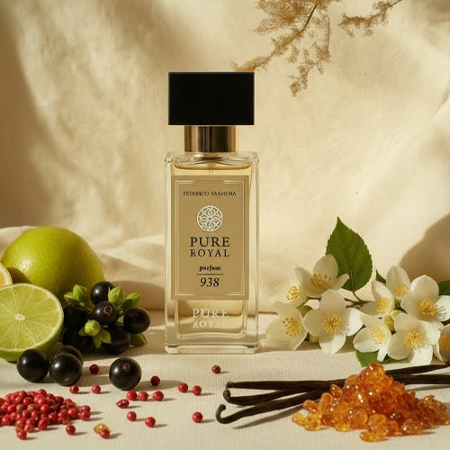 Unisex Perfume FM 938 Pure Royal 20% 50ml Floral Citrus Jasmine Vanilla Packaging status original
