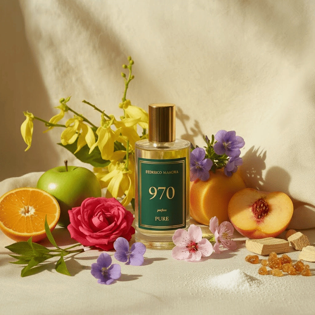 Unisex Perfume FM 970 PURE 20% 50ml Floral Ylang Heliotrop Musk Tree Packaging status original
