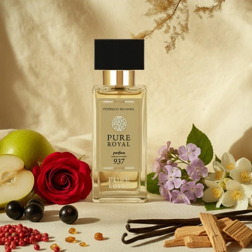 Unisex Perfume PURE ROYAL 937 50ml Floral Rose Heliotrop Jasmine Pear Packaging status original