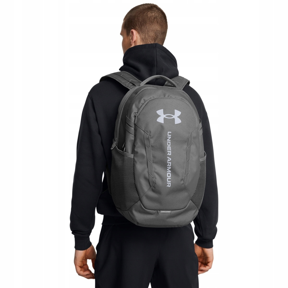 Unisex Training Backpack Under Armour UA Hustle 6.0 Backpack Grey