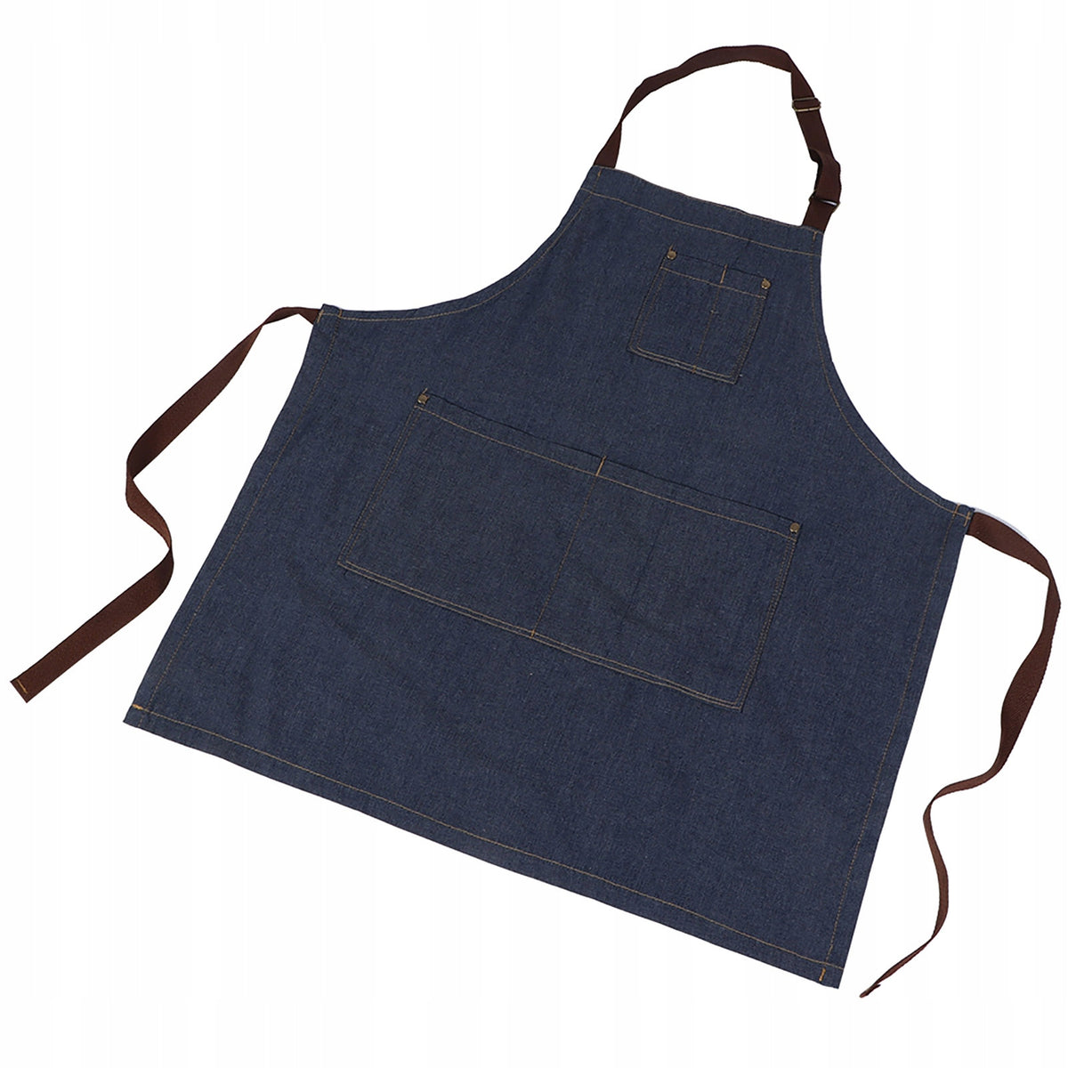 Unisex Work Apron with Denim Pockets for Drawing 50