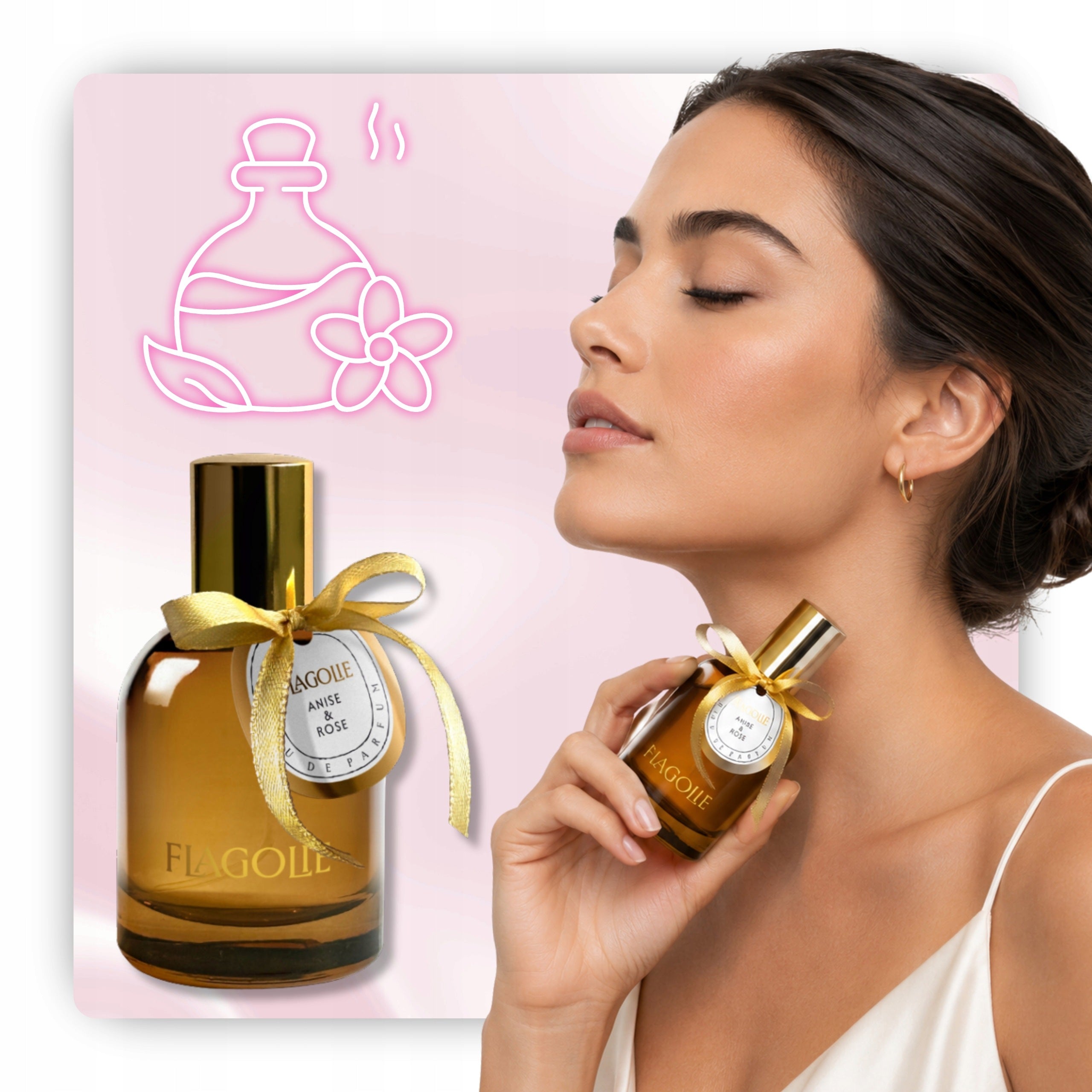 Unisex perfume Flagolie floral fresh sensual Anise and Rose 50 ml Packaging status original