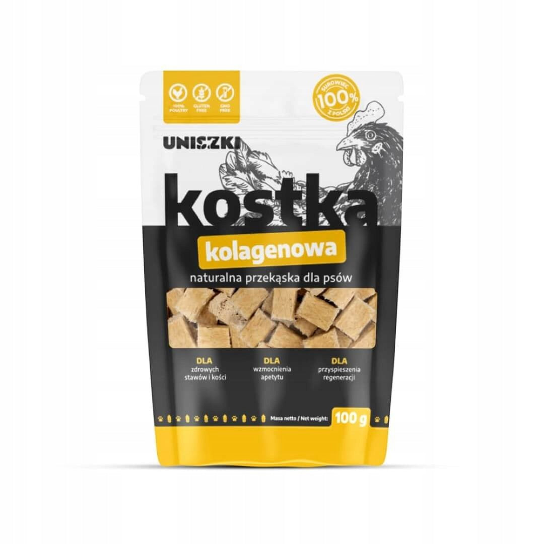 Uniszki Collagen Cube Natural Treat Dog Teether 100g