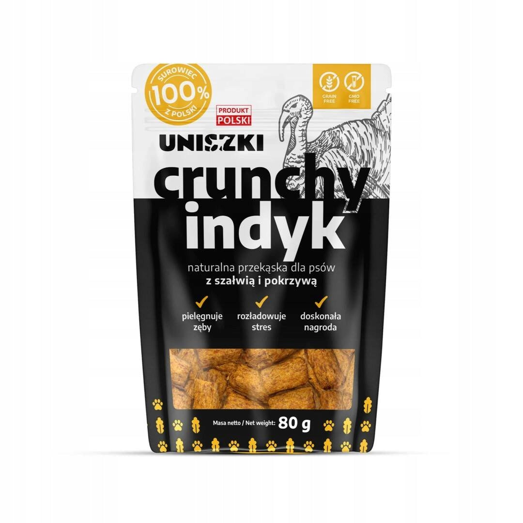 Uniszki Crunchy Turkey Natural Treat Dog Teether 80g