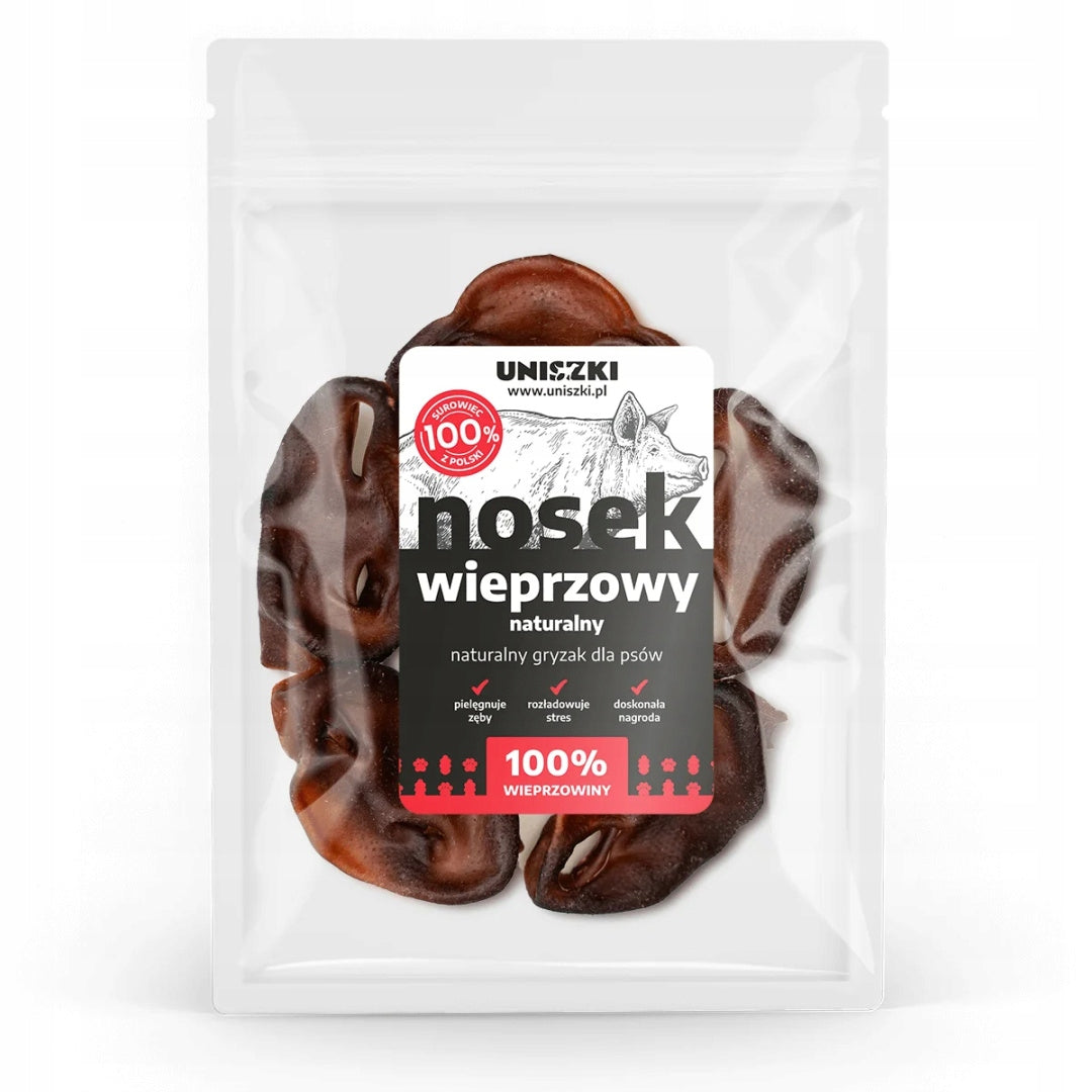 Uniszki Natural pork nose 10 pcs. natural unbleached teethers