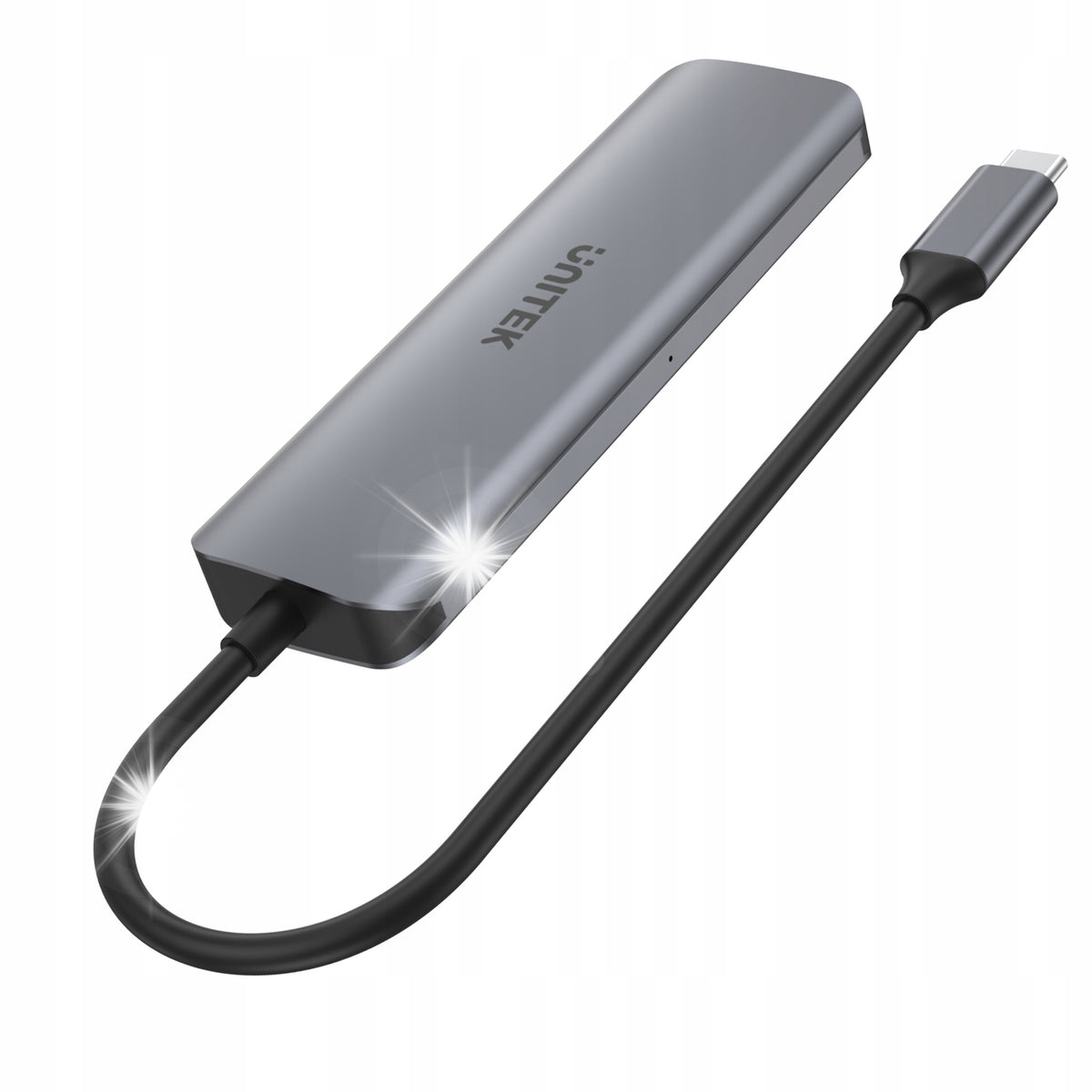 Unitek Active hub from USB-C to 4x USB 3.1 Gen1, microUSB, 5Gbps, BC 1.2