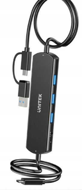 Unitek KVM Hub 10 Gbps - switch between 2 hosts, 3×USB-A Manufacturer Unitek