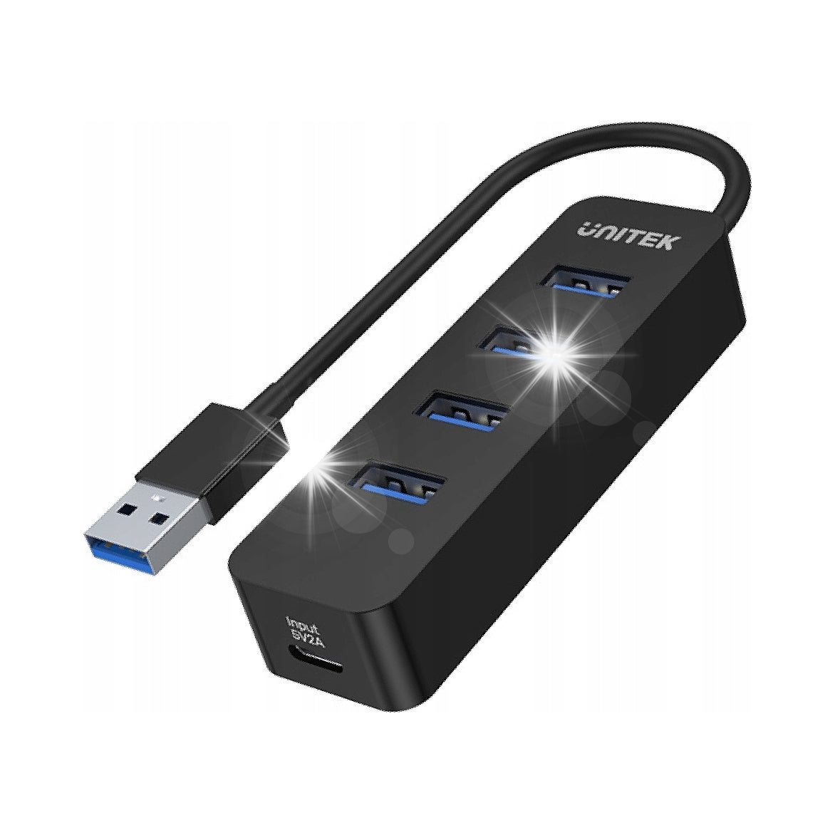 Unitek USB-A Hub, 4 USB 3.1 Ports, Active, 10 W