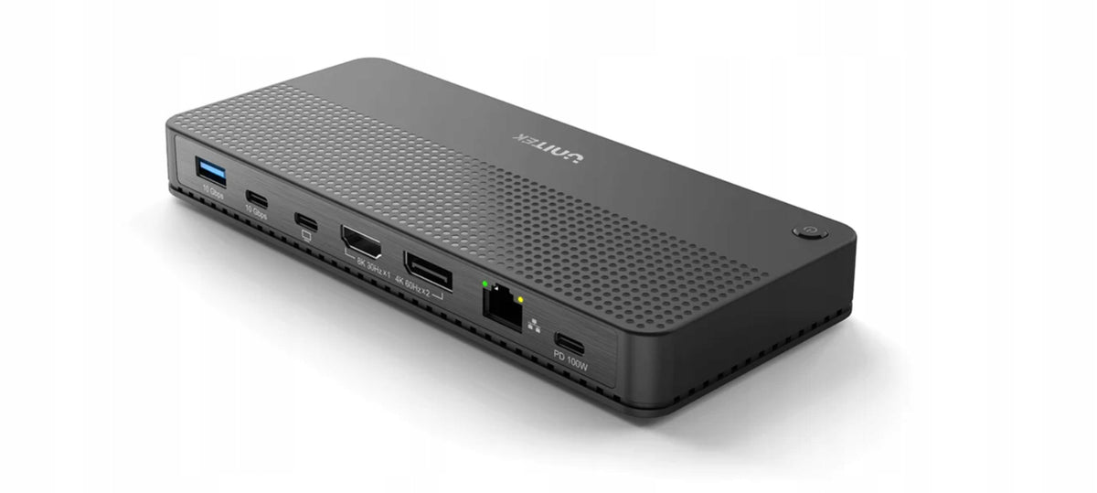Unitek USB-C Station - HDMI DisplayPort USB RJ-45 SD microSD Audio PD 100W Manufacturer Unitek