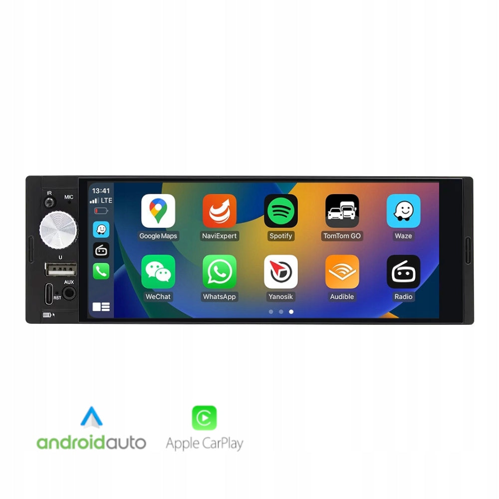 Universal 1DIN Android Auto Carplay Bluetooth Touch Car Radio Packaging status original