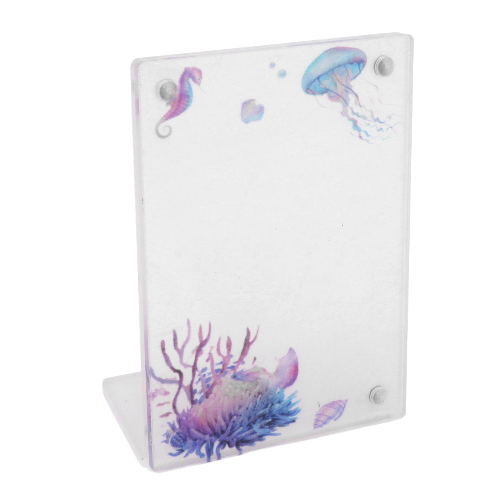 Universal 3in L Shape Magnetic Photo Frame Acrylic Frame W6