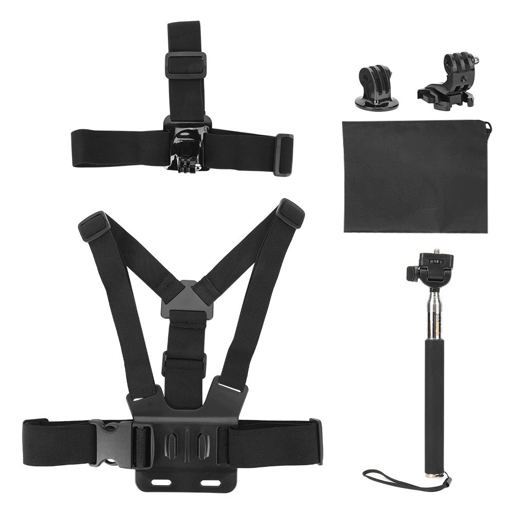 Universal 5-in-1 Action Camera Accessory Kit for OS Cameras Model 8624MRFG