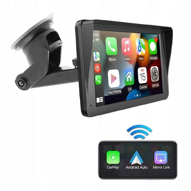 Universal 7 Inch Car Radio Player for Apple CarPlay Android Auto