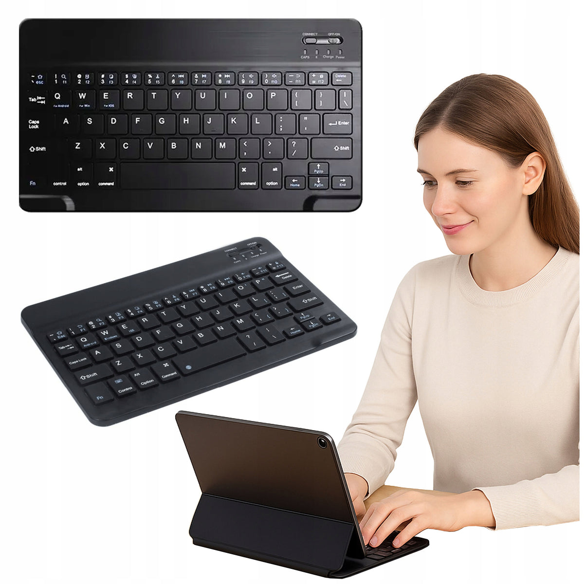 Universal Bluetooth Keyboard for Apple Samsung Lenovo Xiaomi x2 Tablets
