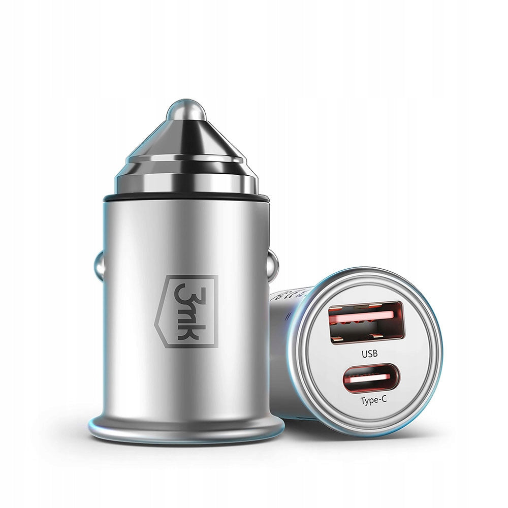 Universal Car Charger 45W USB-C USB-A - 3mk Hyper Car Charger Cable length 0 m