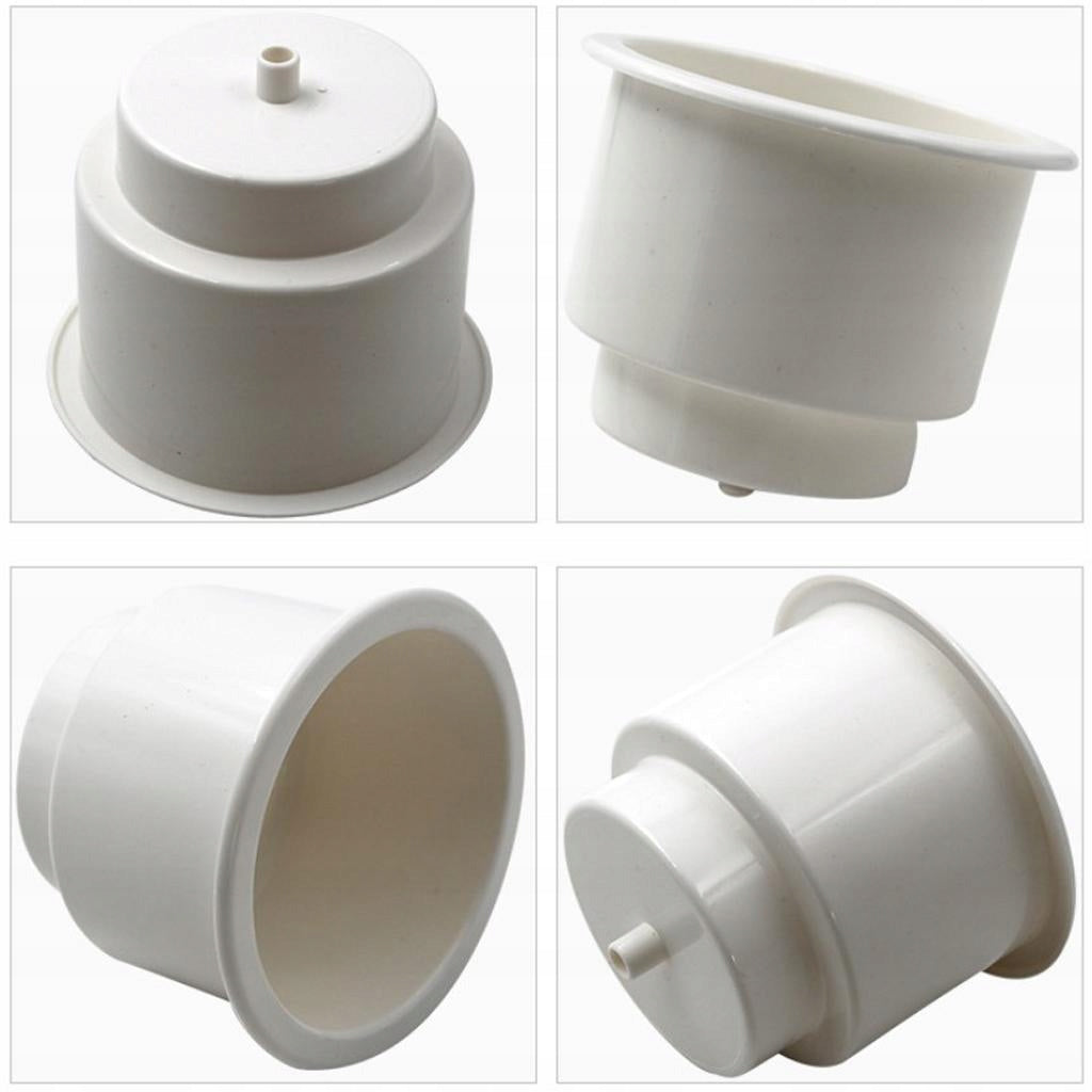 Universal Car RV cup Holder Mount Boat Marine Drink Insert Keeper White Weight 42 kg