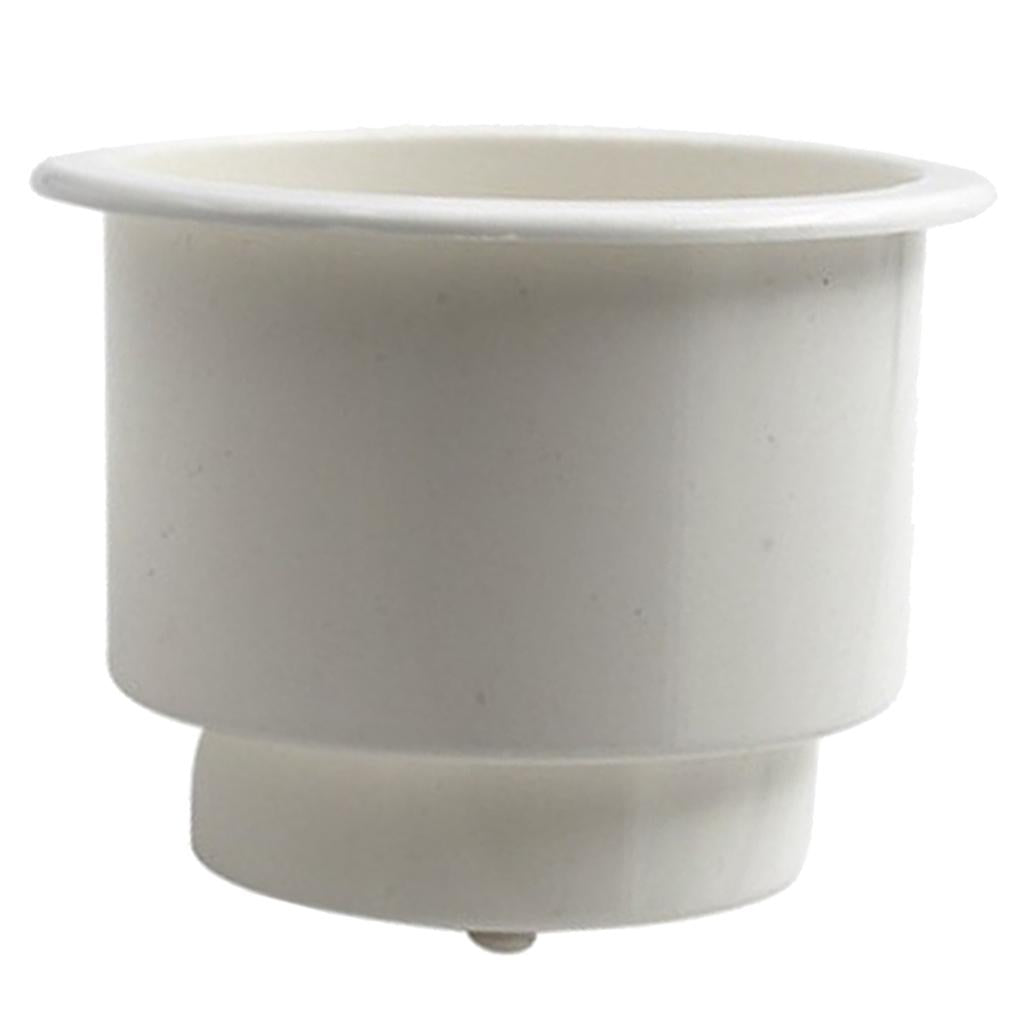 Universal Car RV cup Holder Mount Boat Marine Drink Insert Keeper White