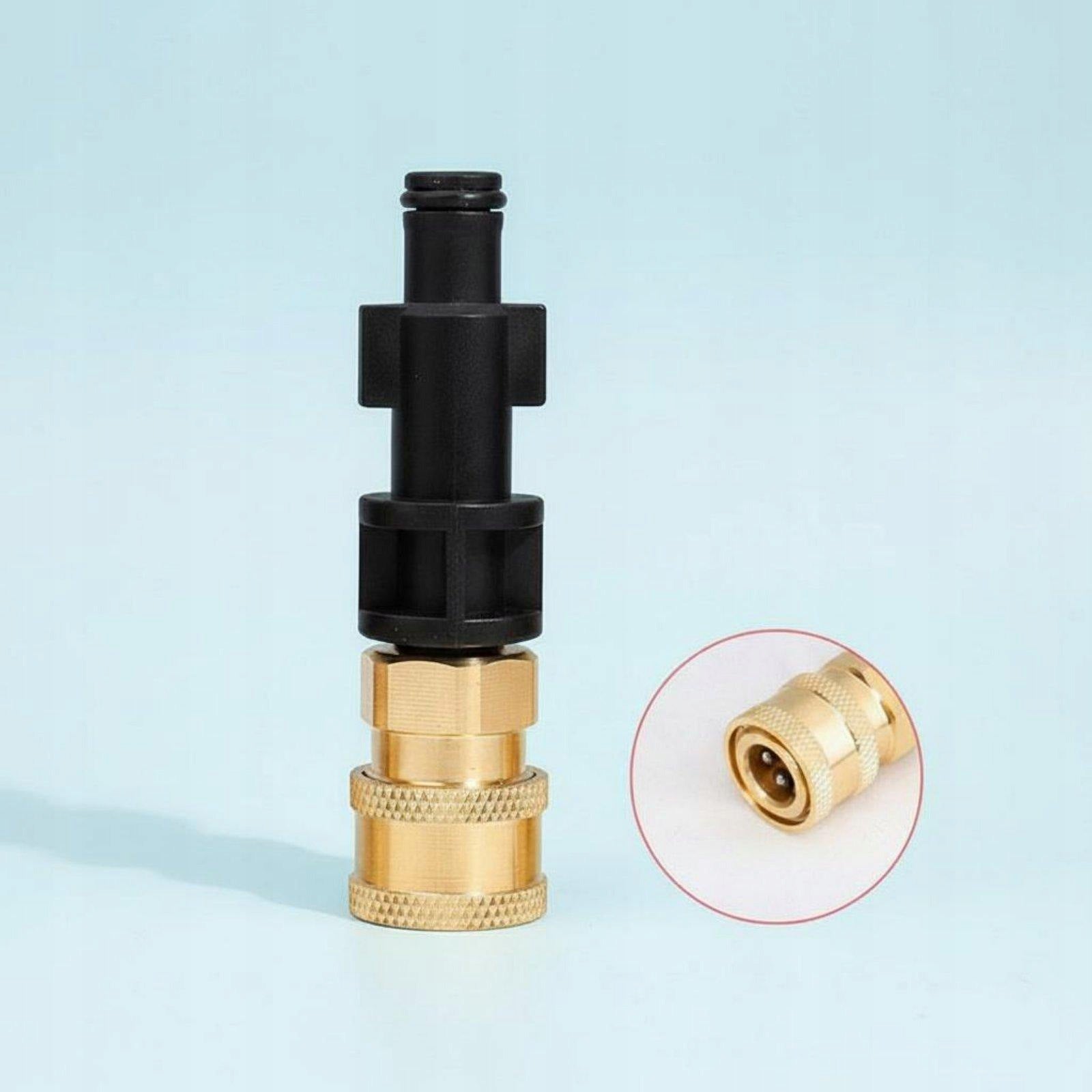 Universal Car Wash Foam Lance Adapter Leak Secure Quick Bosch 1-4 Qp Kit Brand no brand
