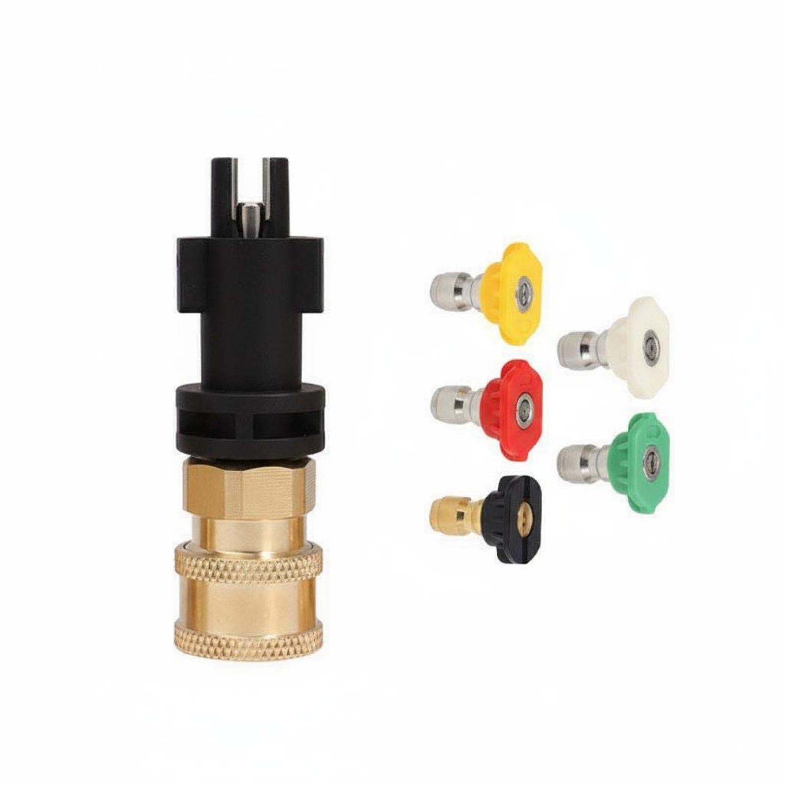 Universal Car Wash Foam Lance Adapter Leak Secure Quick Bosch 1-4 Qp Kit