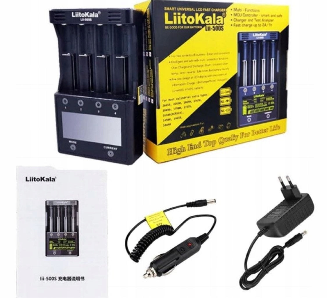 Universal Charger LiitoKala Lii-500 Li-Ion18650 AAA Battery Cells