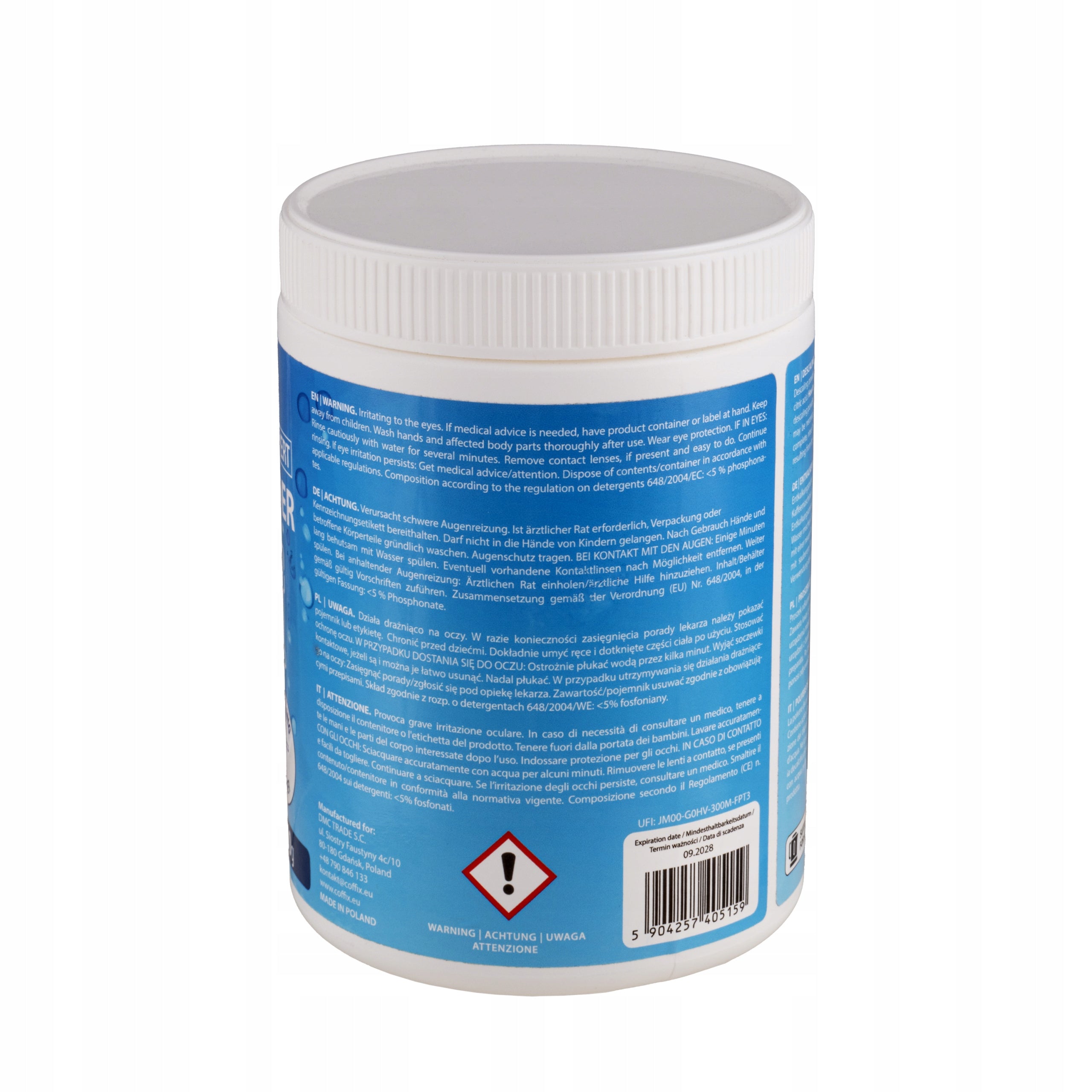 Universal Descaler Powder for Coffee Machines Descaler 900g Manufacturer code 5904257405159