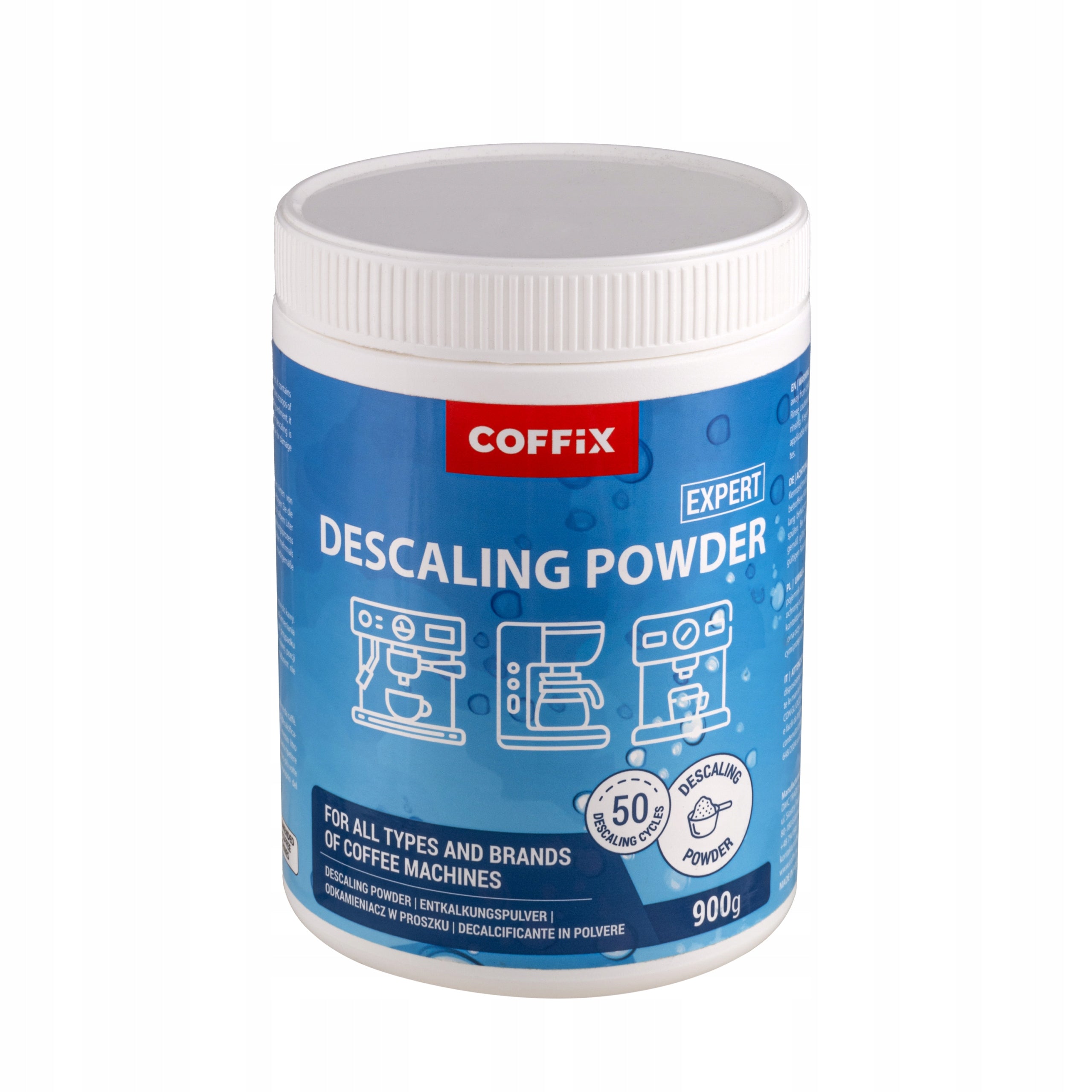Universal Descaler Powder for Coffee Machines Descaler 900g Packaging status original