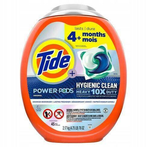 Universal Fabric Washing Capsules 45pcs Tide Hygienic Clean