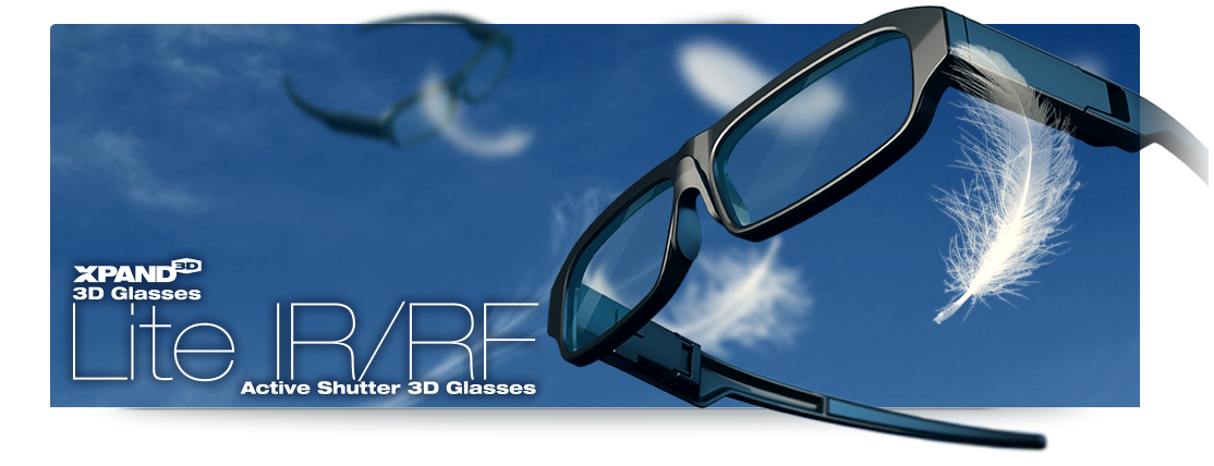 Universal Glasses 3D XPAND Lite IR - sync. IR Packaging status original