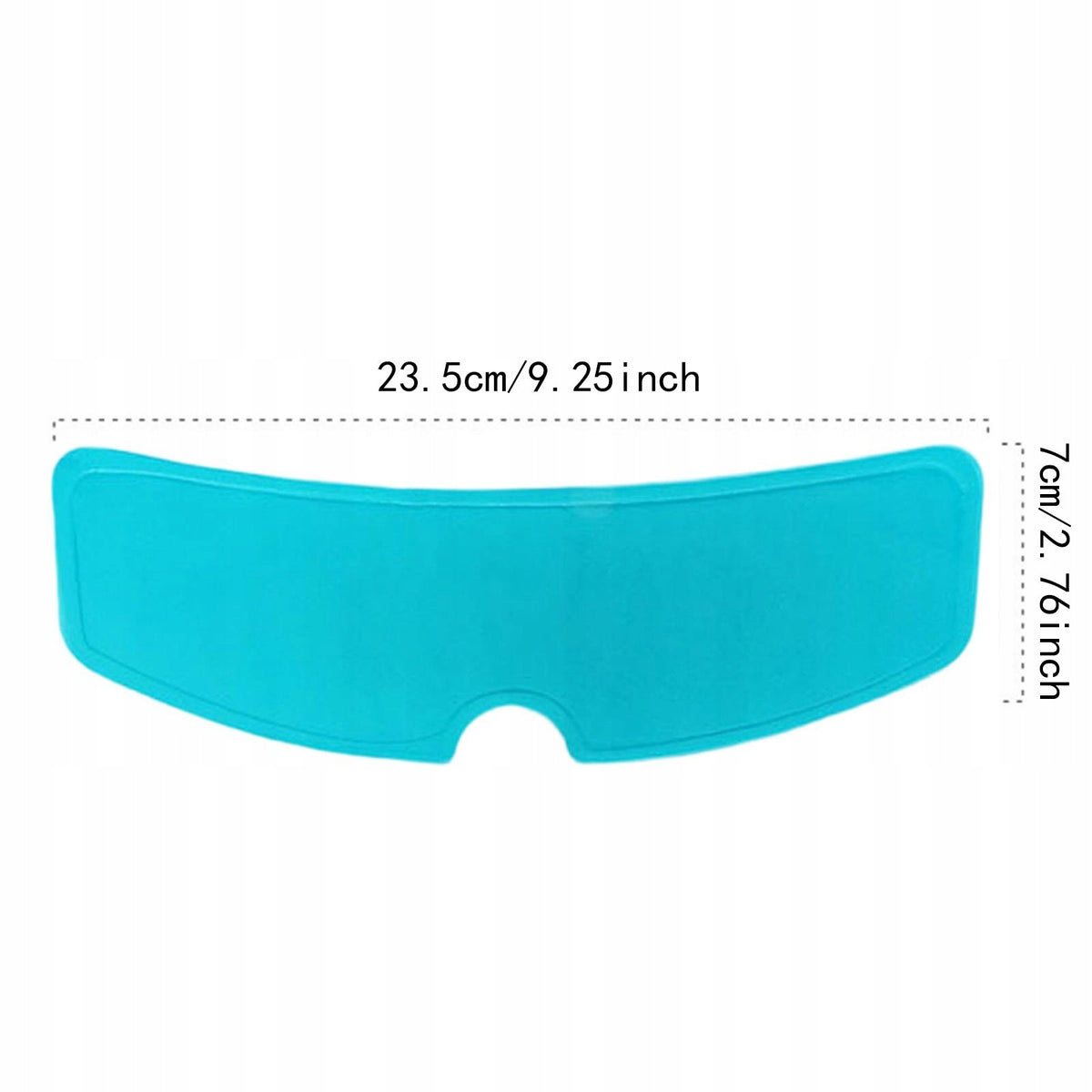 Universal Helmet Shield Anti Rain Film 23.5x7cm Easily Install Lightweight Manufacturer no brand