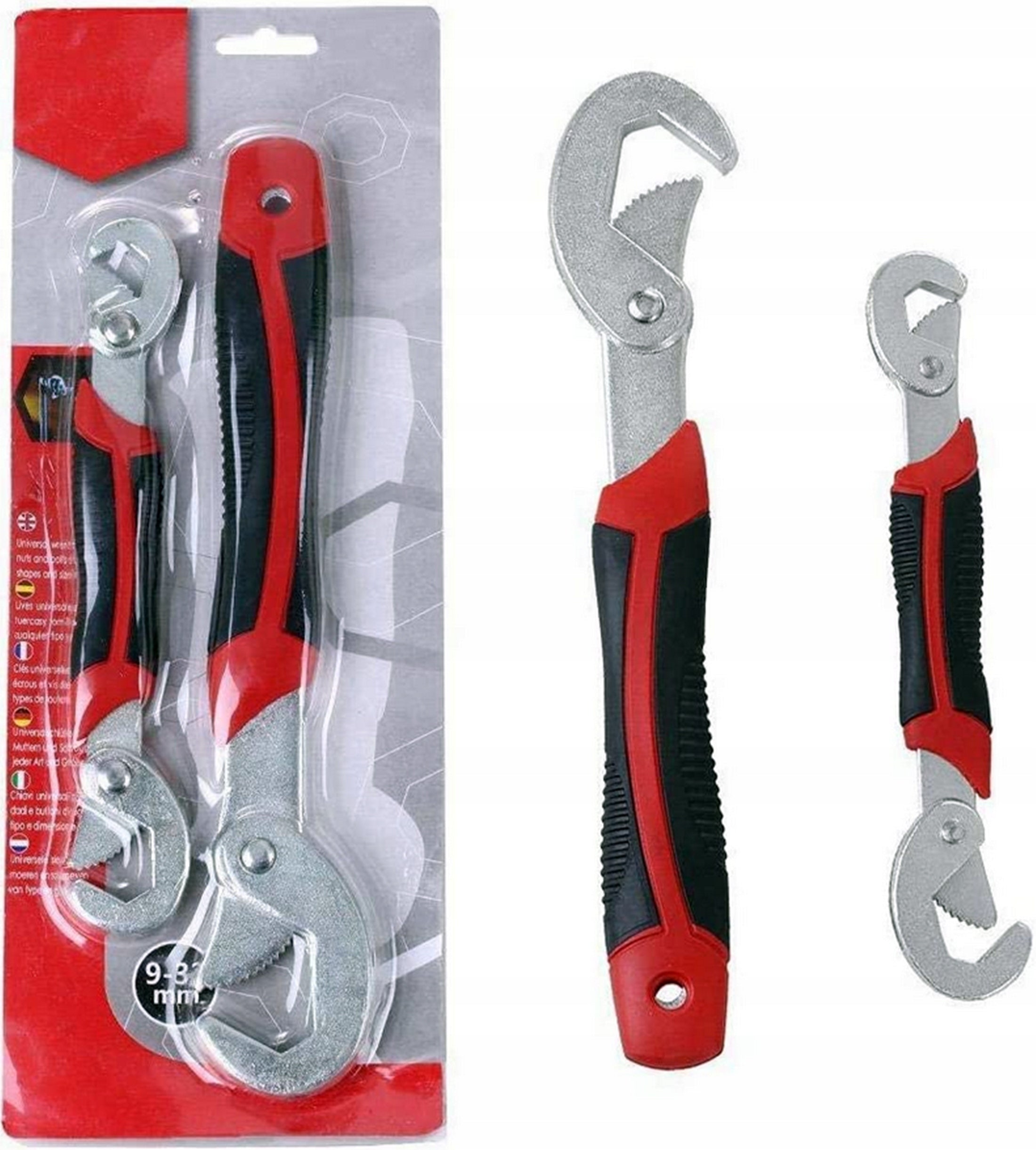 Universal Hook Wrench 9-32 mm Set of 2pcs For Nuts Workshop Wrenches Packaging status original