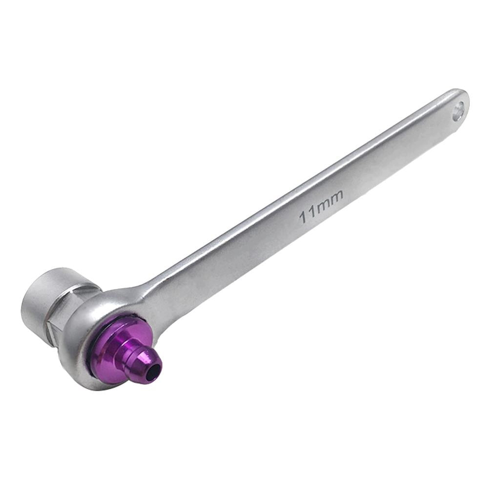 Universal Hydraulic Clutch Brake Bleeder Wrench 11mm Metal Screw Wrench Set