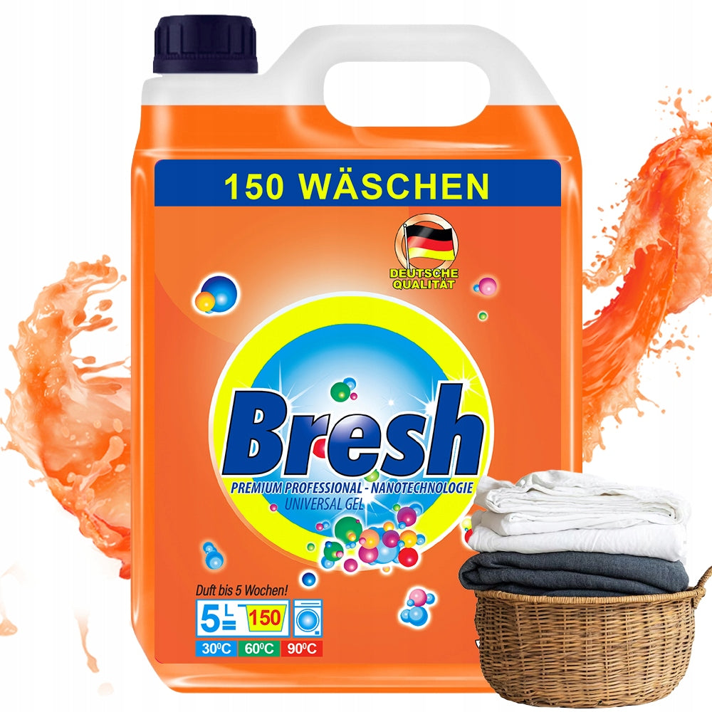 Universal Liquid Fabric Washing Gel - NEW FORMULA - 150 washes WITHOUT STAINS 5L
