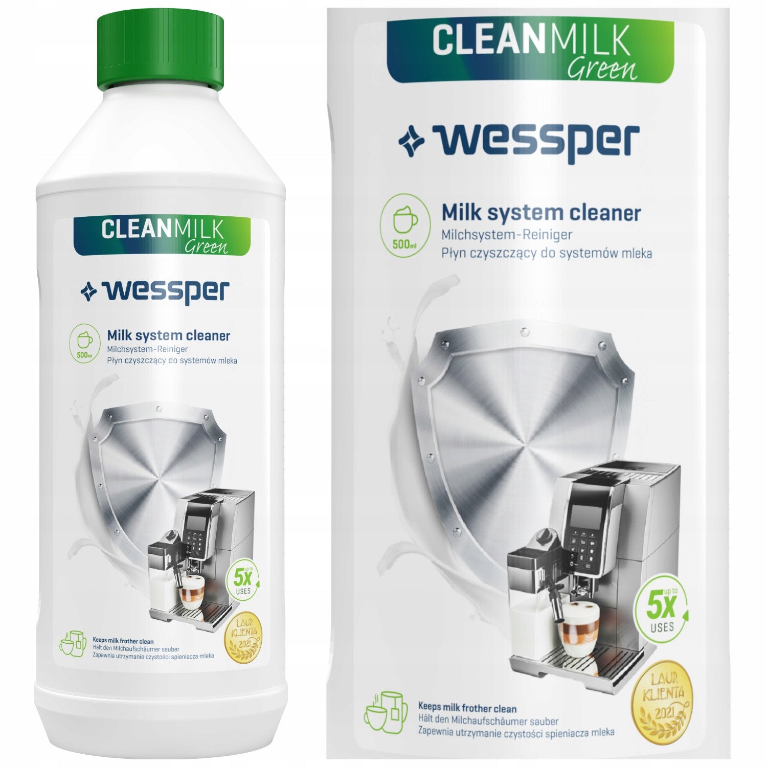 Universal Milk Circuit Cleaner Wessper for coffee machine 0,5L