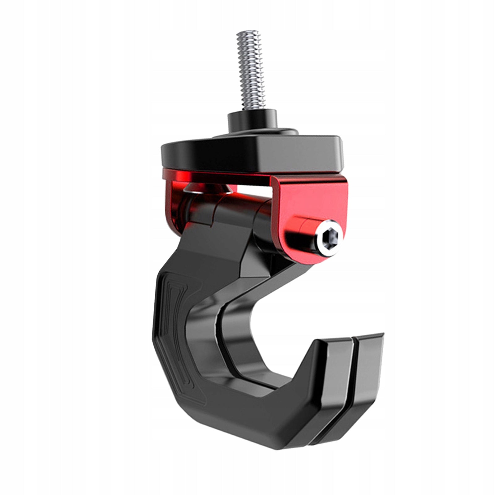 Universal Motorcycle Helmet Holder Hook Bag er With Screw, Professional Red